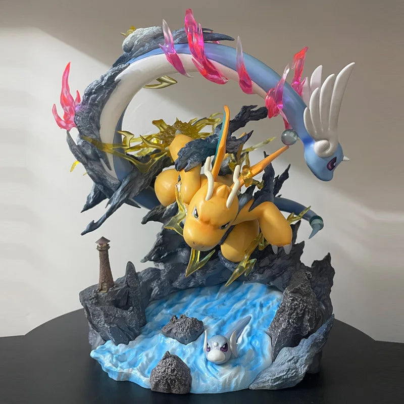 30cm Pokemon Dragonite Dragonair Dratini Action Figures Pvc Model Collection Statue Desk Doll Toys For Kids Birthday Gifts