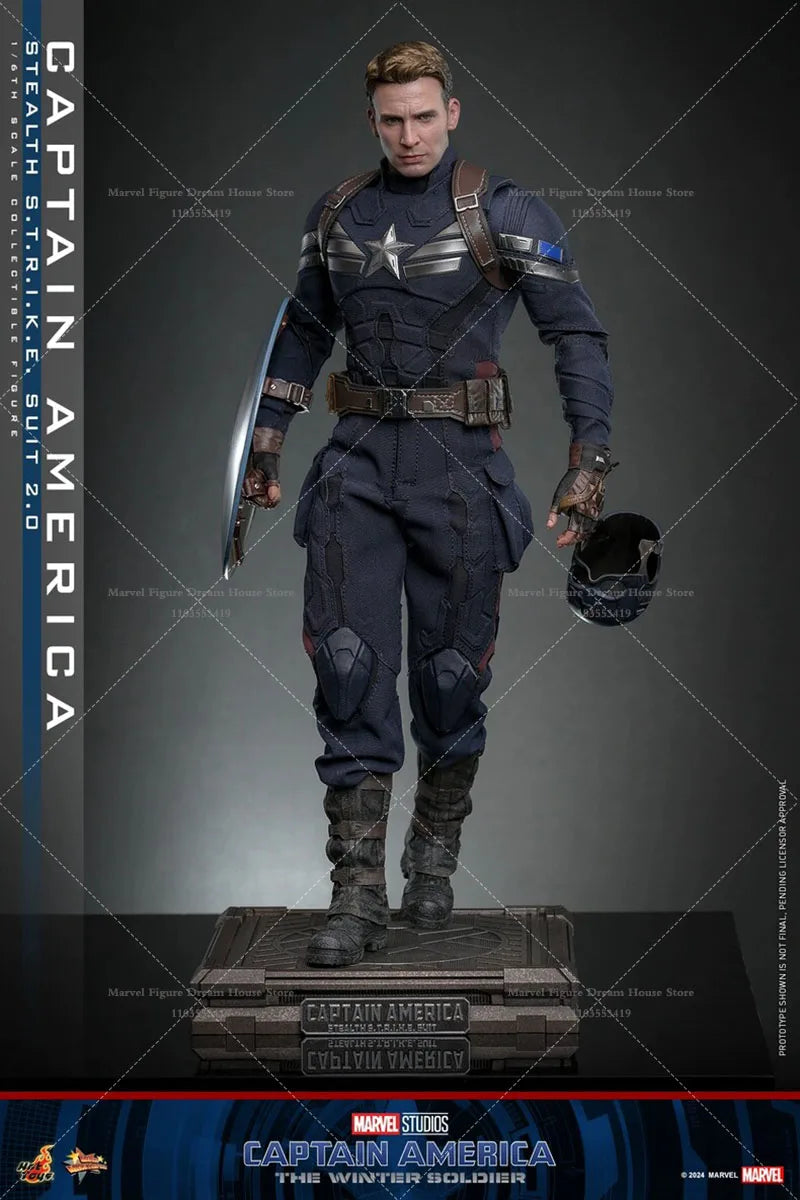 1/6 Scale Stealth Suit American Hero Steve 12-inch Full Set Action Figure Soldier Height About 31CM In Stock HOTTOYS MMS783 2.0