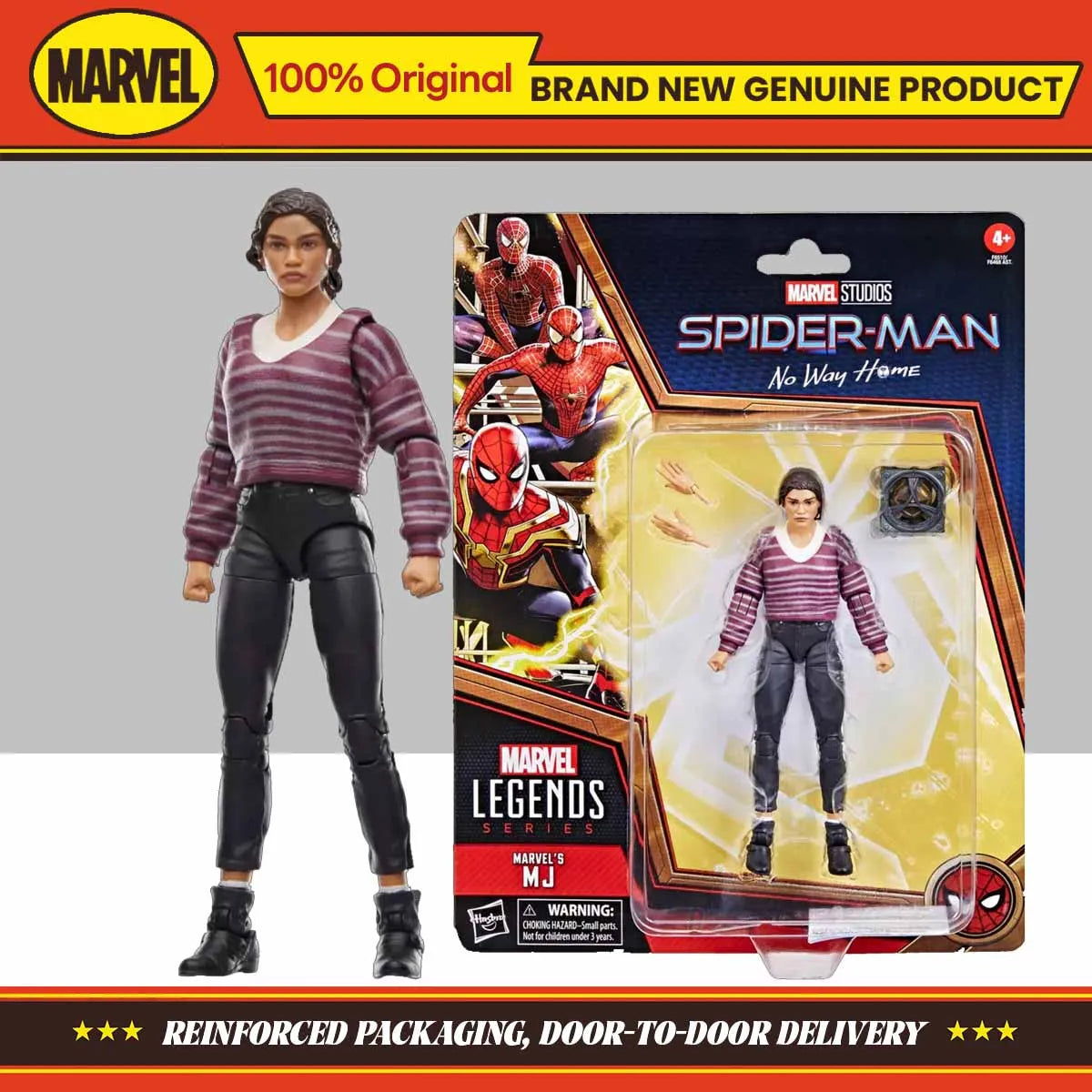 Hasbro Toys Hasbro Marvel Legends Series Spider-Man: No Way Home Marvel’s MJ 15CM Action Figure Collection Original Model Gifts