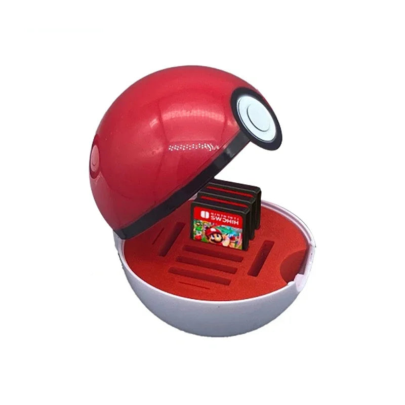 Pokemon Poke Ball Switch Card Box for Nintendo Switch OLED Game Card Portable Organizer Storage Box Game Machine Accessories