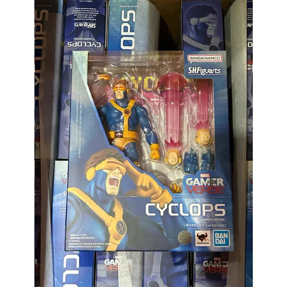 100% Authentic In Stock Genuine Bandai S.H.Figuarts Marvel Cyclops (Game Version) Action Figure Collection Model Toy