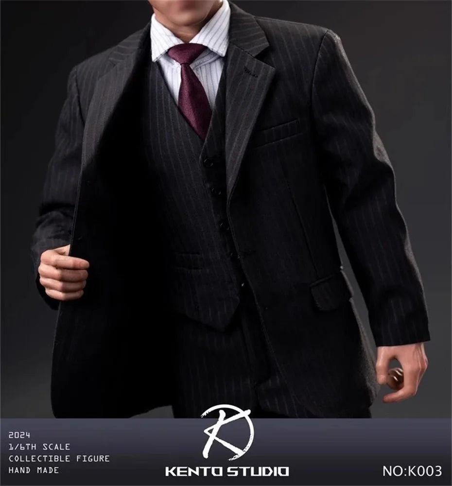 Kento Studio K003 1/6 Soldier Striped Vest Suit Body Set Clothing Model Toys Accessories In Stock