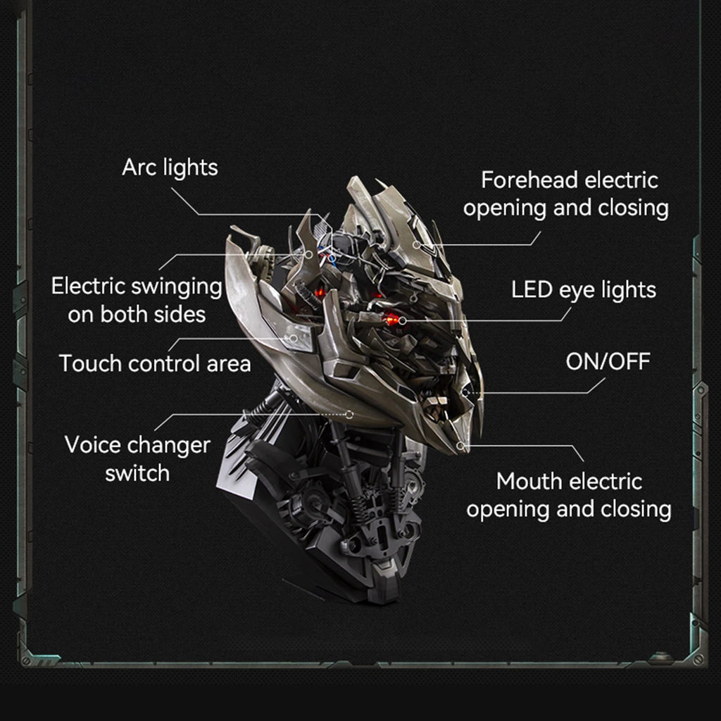 HiPlay Killerbody Transformers Megatron Wearable Helmet with Speaker Base Collectible Voice Changer