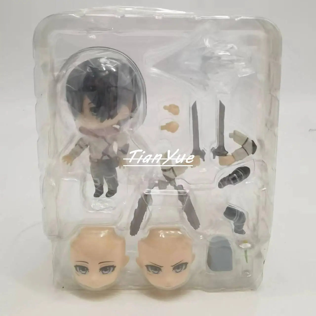 Anime Attack on Titan Mikasa Ackerman  2001 Cute Version Action Figure Model Toy 10cm