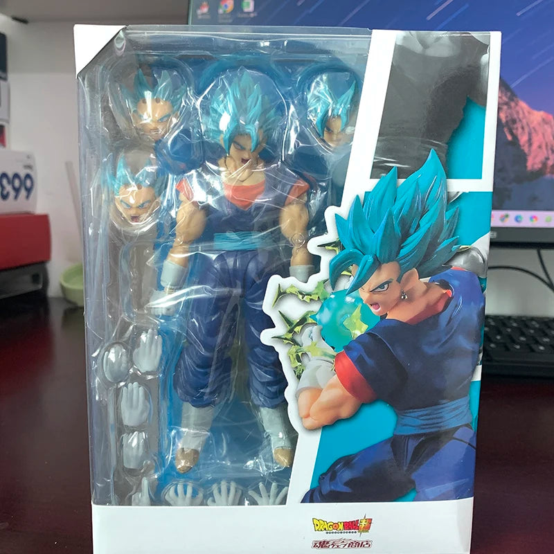 SHF Dragon Ball Super Saiyan Vegito екшън фигурка Бог Аниме DragonBall Gokou фигурка играчка коледен подарък колекция
