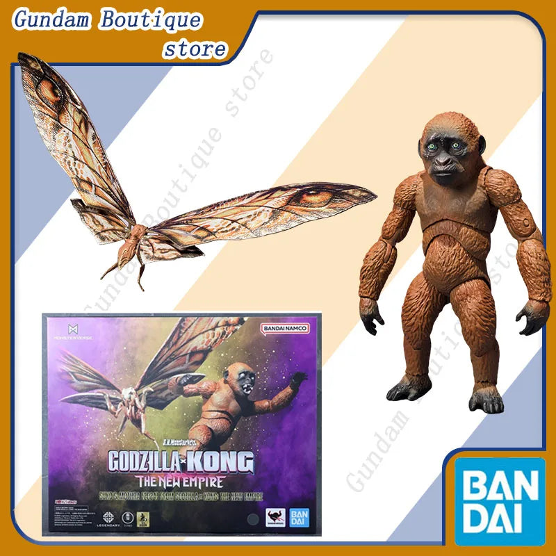 Bandai Genuine SHM Godzilla vs Kong: The New Empire Suko& MOTHRA (2024) Anime Action Figure Model Toys Ornaments Gift Children