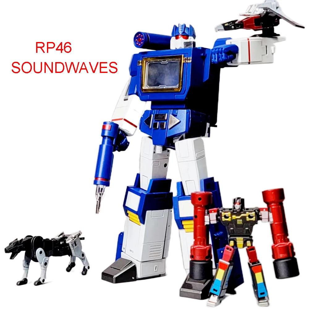 Transformation Toys Masterpiece RP46 Soundwave G1 Series Robot Action Figure KO FT02 RP01 MP13