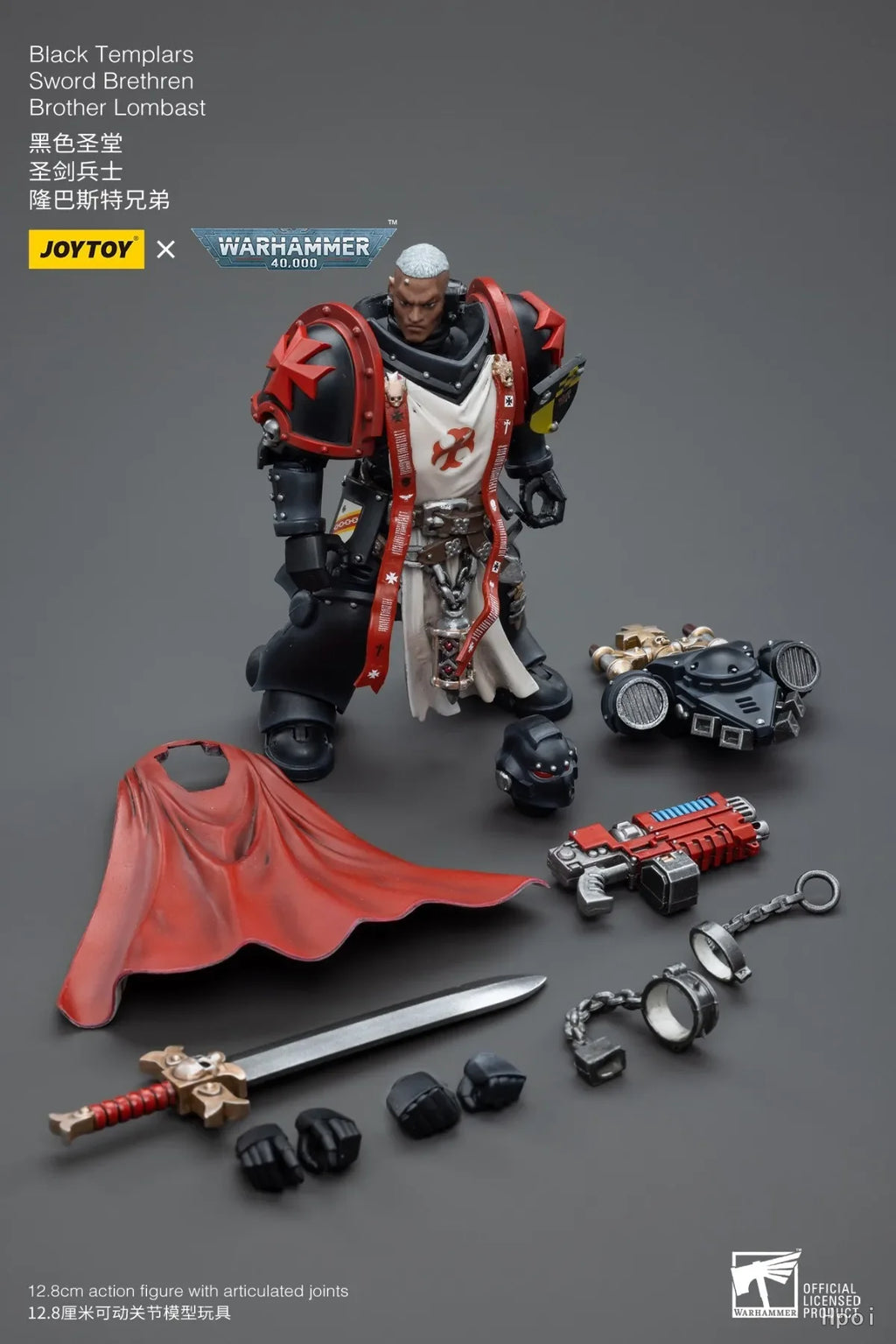 【MT】In stock JOYTOY 1/18 Action Figure Warhammer 40K Black Templars Sword Brethren Brother Lombas Model Toy Gifts