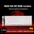 MADLIONS MAD 60/68HE Gaming-Tastatur mit magnetischem Schalter, kabelgebunden, Key Web Drive, benutzerdefiniertes 8K 61/68 Return RT, einstellbarer Tastenanschlag, Hot Swap