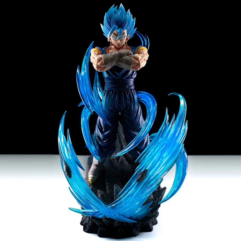 Anime Dragon Ball Z Vegetto Super Saiyan Blue Figure Gk Model Statue Collectable Ornaments Combat Action Figurine Boy Toy Gifts