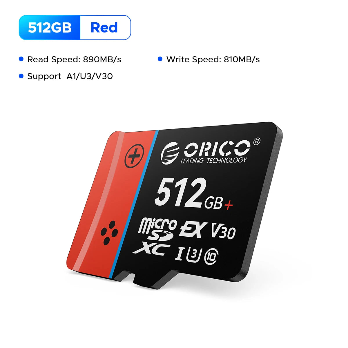 ORICO microSD Express Card  UHS-I, C10, U3, V30, Full HD, 4K, Up to 890 Memory Card for Nintendo-Switch 2 Steam Deck Gaming
