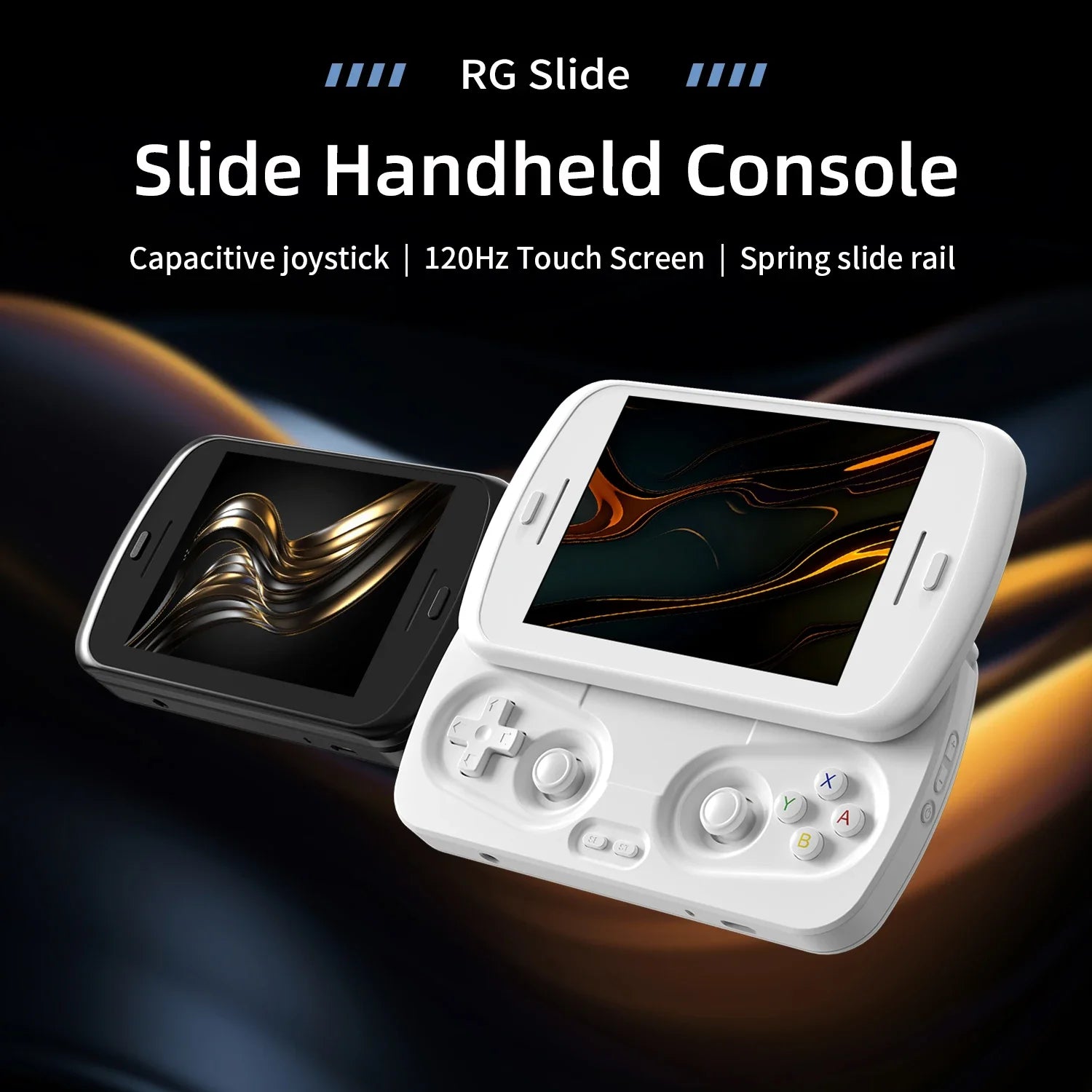 ANBERNIC RG Slide RGSlide Retro Handheld Game Console Video Gaming Player 4.7-inch Screen Android13 120HZ PSP PS2 Game Gifts AI
