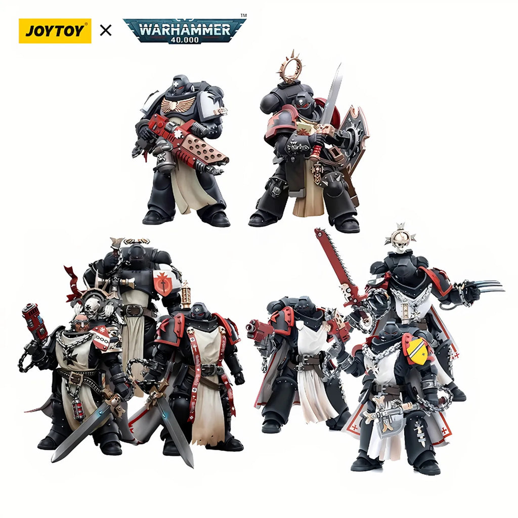 1/18 JOYTOY Action Figure 40K Black Templar Figure And Mechas Anime Model Toy