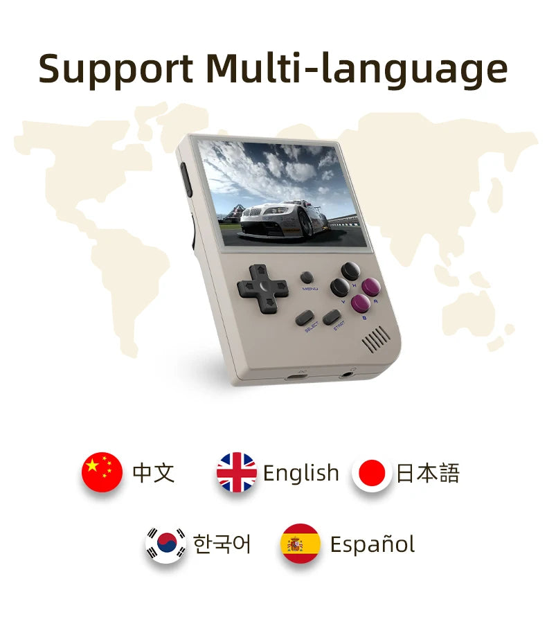 ANBERNIC RG35XX Plus/RG35XX Retro-Handheld-Spielkonsole 3,5-Zoll-IPS-Bildschirm Linux Tragbarer Videospiel-Player unterstützt HD-MI-TV-Ausgang