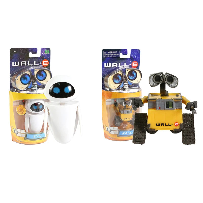 Wall-E Робот Wall E EVE PVC екшън фигурка Колекция Модел играчки Кукли 6 см 2 вида