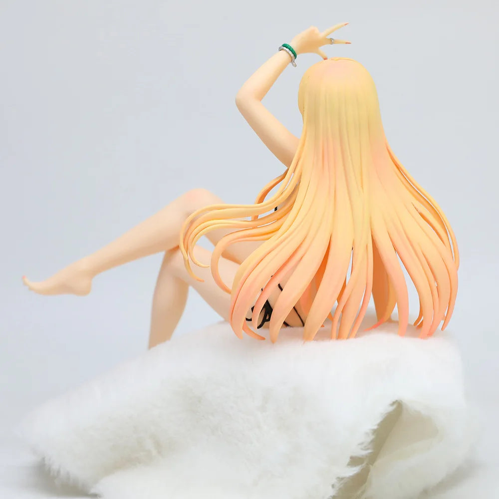 In Stock  Anime Style Swimsuit Female Figure Sitting Pose Decor Statue Model Collectible Toy For Desk Decoration Bulk Sale