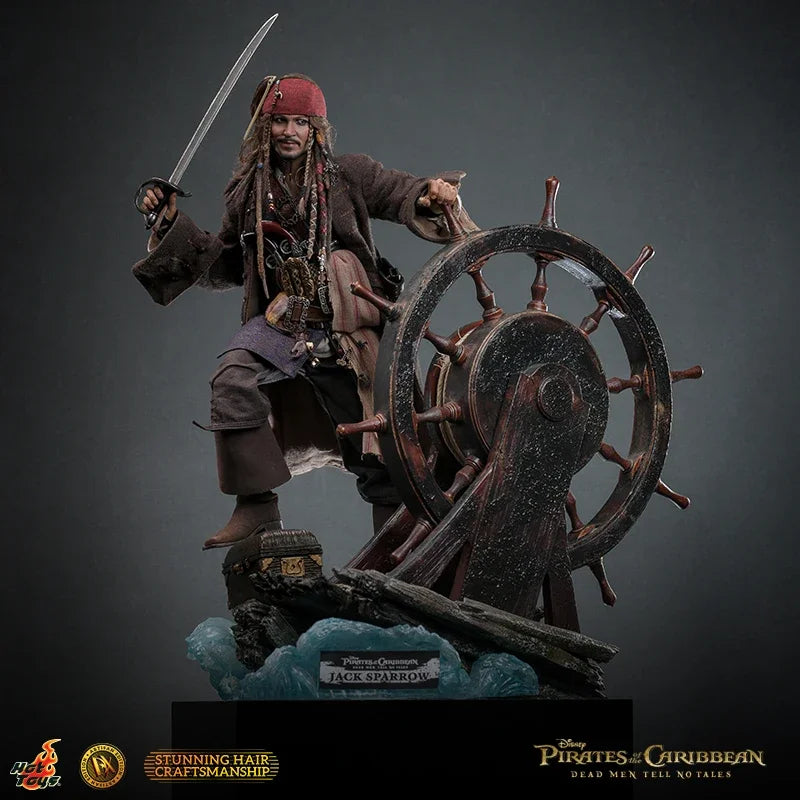HOTTOYS HT 1/6 Captain Jack Sparrow DX37/DX38/DX39AE Pirates of The Caribbean Hair Transplant  Action Figure Collection Model