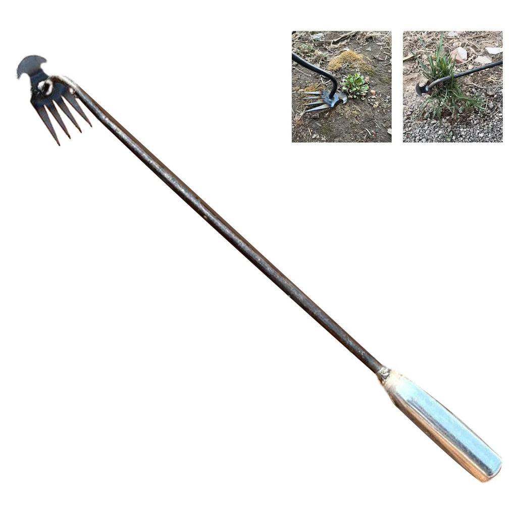 Hand Weeder Tool with Long Handle Manual Weed Digger for Yard Lawn Farmhouse Gardening