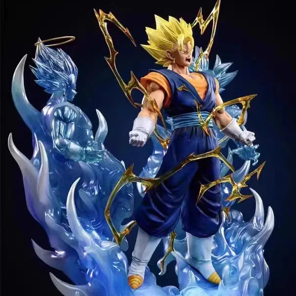 37cm New Original Dragon Ball Anime Figure Vegetto Soul Forging Series Peripheral Resin Model Statue Desktop Ornaments Gift Toys