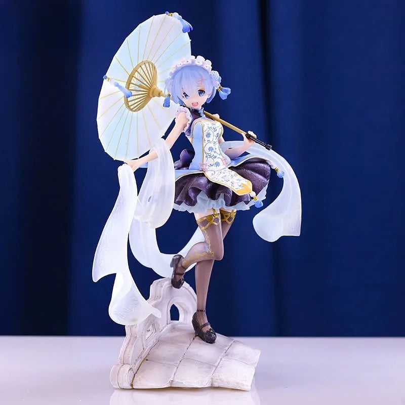 In Stock Re:Zero − Starting Life in Another World Lolita Rem Anime Figure 2D Collectible Model