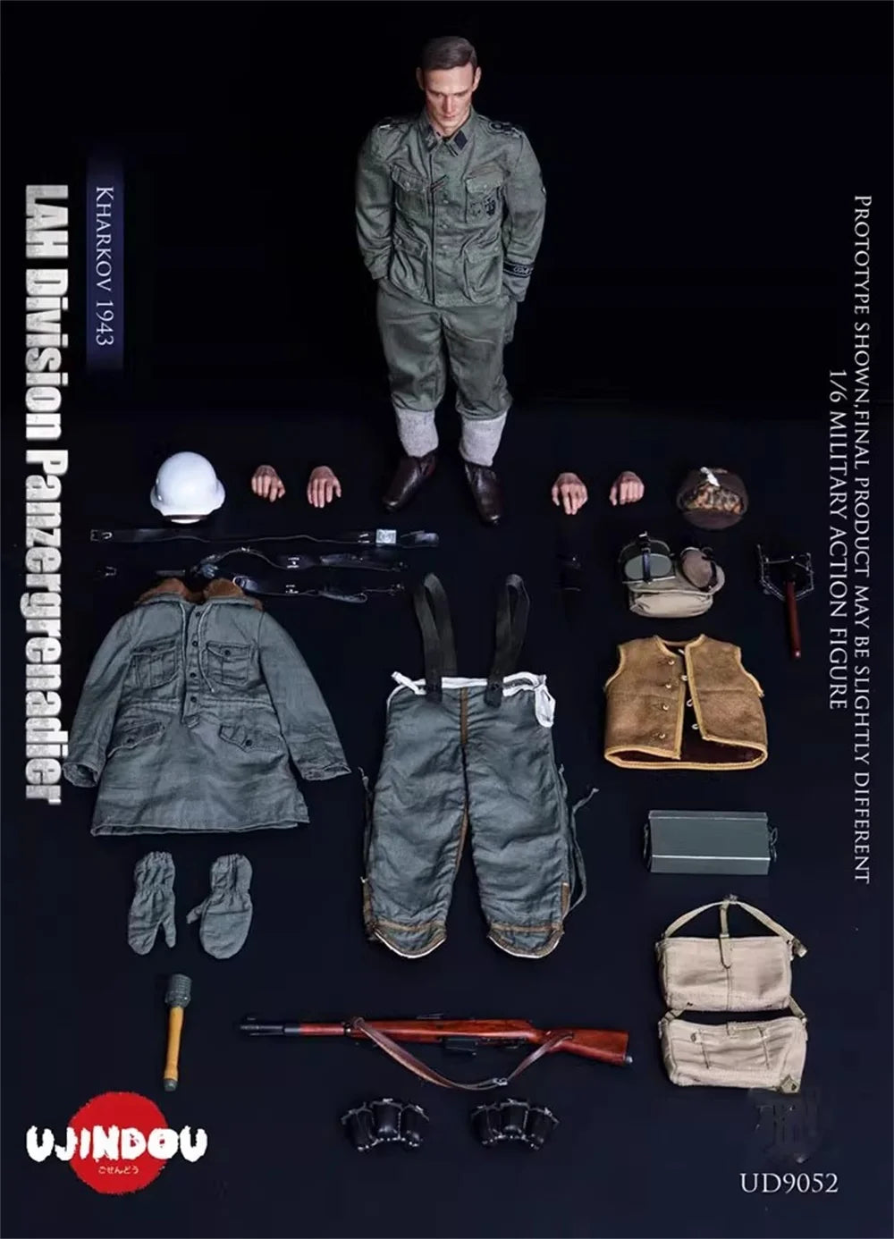 In Stock For Sale 1/6 UJINDOU UD9052 Soldier Doll Full Set Moveable Action Figure About 12" Gift For Fan Collect