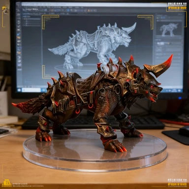 In Stock Fish Toys HY-032 Glory Wolf Special Edition Lava Action Figure Collectible Model Toy For Collectors