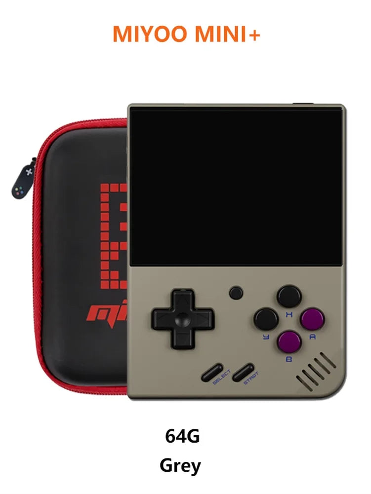 MIYOO Mini Plus Tragbare Retro-Handheld-Spielekonsole 3,5-Zoll-IPS-HD-Bildschirm Kindergeschenk Linux-System Klassischer Gaming-Emulator