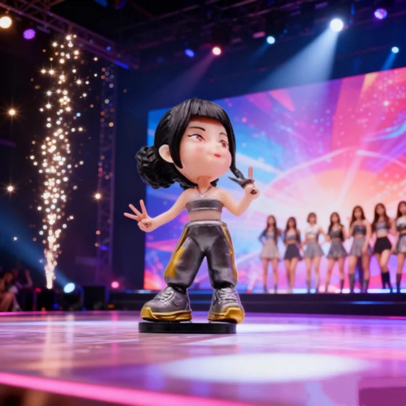 6-teiliges Set Neue Kpop Demon Hunters Figurenserie Anime Handgefertigtes Modell Trendige Schlafzimmerdekoration Junge Mädchen Geschenkbox