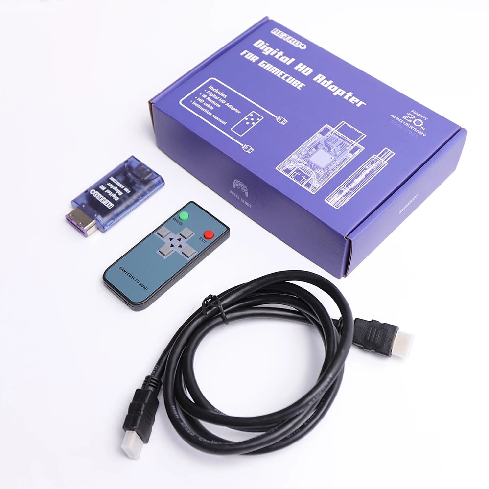 Retroplus Tech Digital HDMI адаптер за Nintendo Gamecube, HDMI-съвместим, Line Doubler за NGC, конверторни кабели, аксесоари за игри