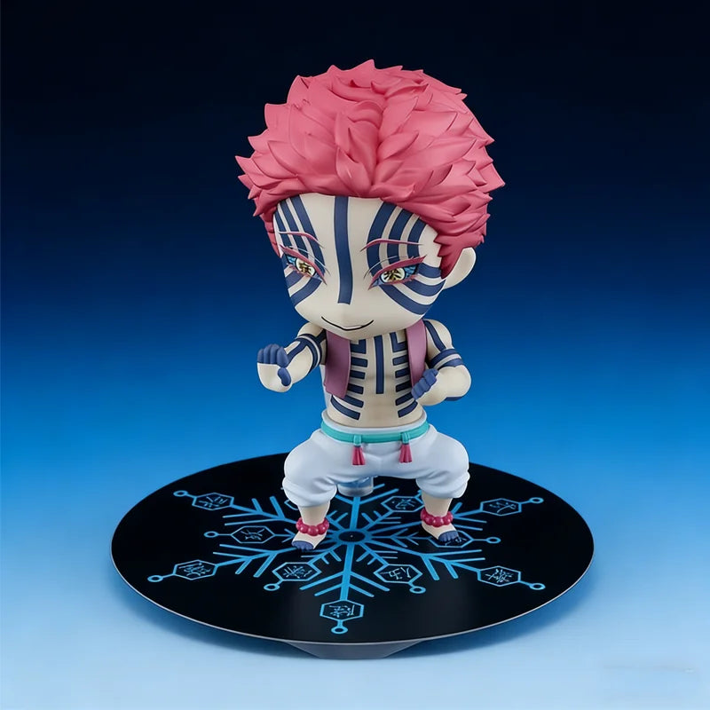Anime Merchandise Demon Slayer: Kimetsu No Yaiba Nendoroid 2112 Akaza Articulated Desktop Decorative Ornament Figure Model Toy