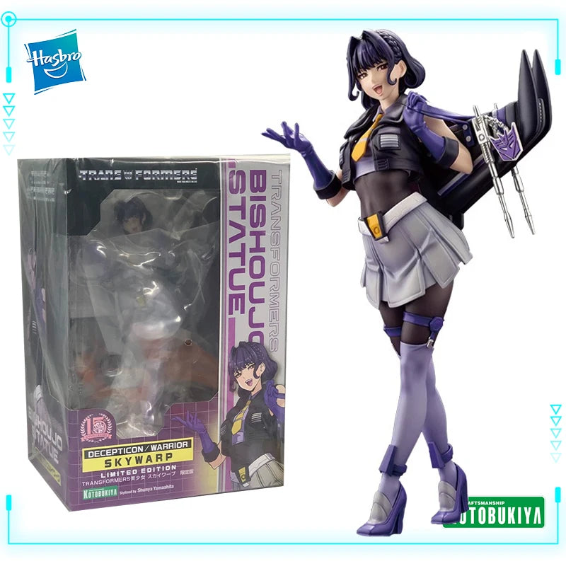Kotobukiya Original Genuine 1/7 Hasbro Transformers Skywarp Decepticons Bishoujo Statue 21.5cm Collections Model Toy Figure Gift