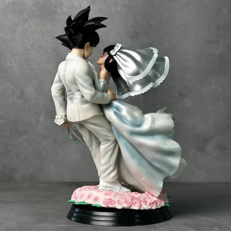 Neu Dragon Ball Z Son Goku Figur Chichi Hochzeit Version 31cm Pvc Figur Modell Spielzeug Statue Sammlung Ornament Paar Hochzeit