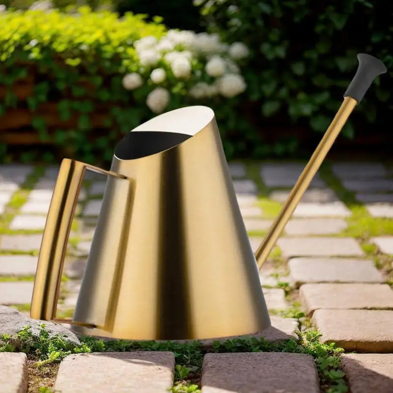 Metal Watering Can 900ML Stainless Steel Plant Watering Can Plant Waterer Golden Plant Mister Watering Can Plant Watering For