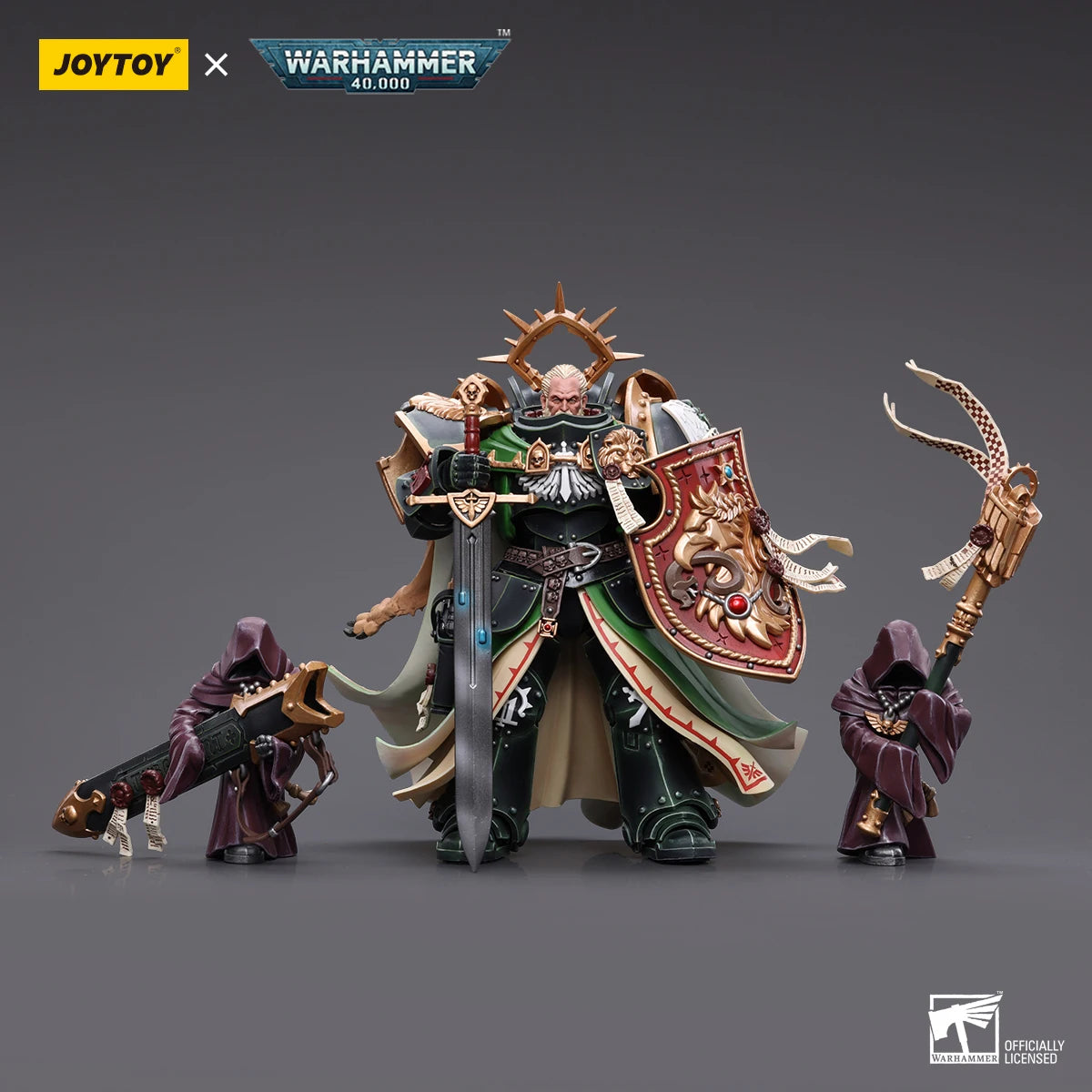 JOYTOY Warhammer 40K 1/18 Scale Dark Angels Primarch Lion El‘Jonson Action Figure Model Dolls Toy for Collection Display
