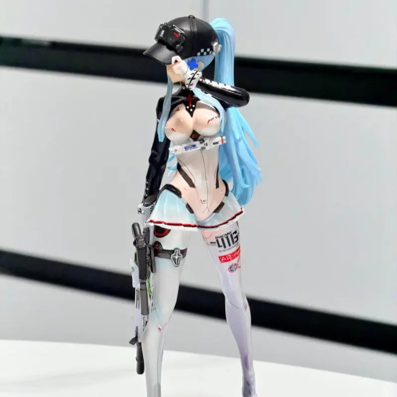 GW HK416 Mecha Girl Anime Figure Fully Painted Collectible Model Desktop Ornament Two Dimensional For Adult Hobby Collectors