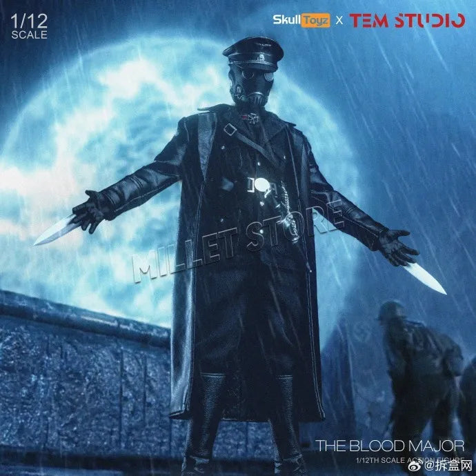 New TEM STUDIO Skull Toyz Major Scarlet Night Hellboy Kroenen 1/12 Scale Action Figure Anime Model Collection Model Toys