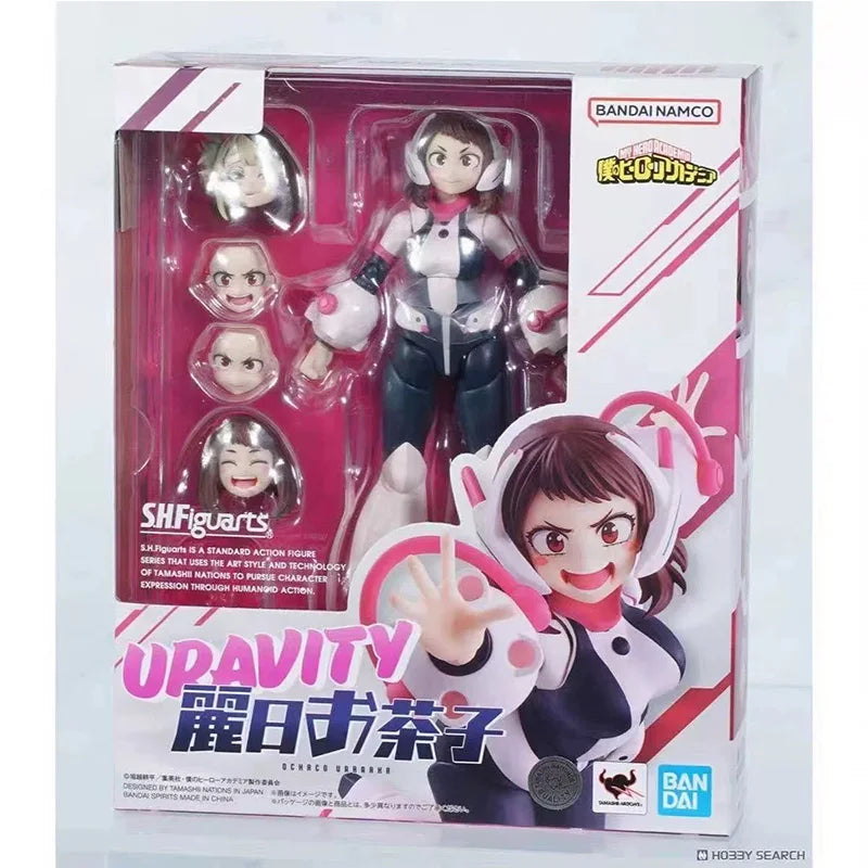 In Stock Bandai SHF Uraraka Ochako My Hero Academia Movable Figures New in Stock Movable Figures Collection Gifts