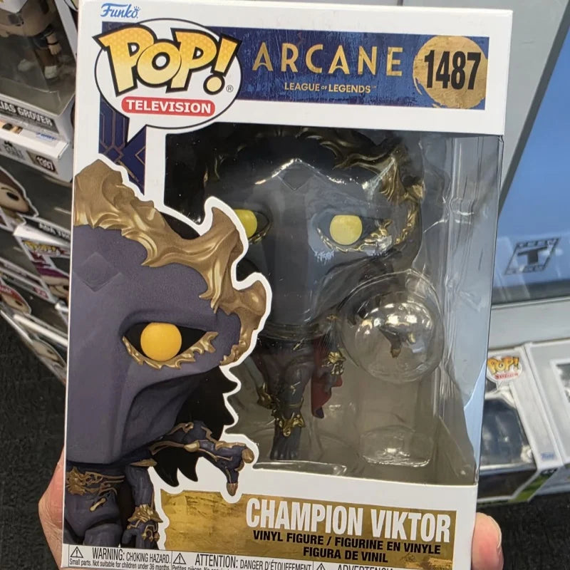 League of Legends Arcane Figurine Funko POP Caitlyn Champion Viktor Mel 1488 1489 Limited Edition Collectibles Doll Desk Decor
