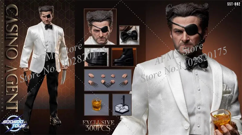 SOOSOOTOYS SST-082 1/6Men Soldier X-Men Origins Wolverine Hugh Jackman Casino Version Full Set 12Inch Action Figure Body Toys