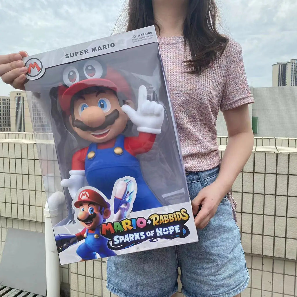 40 cm große Mario-Puppe, Anime-Figur, Modellspielzeug, Heimdekoration, Ornament
