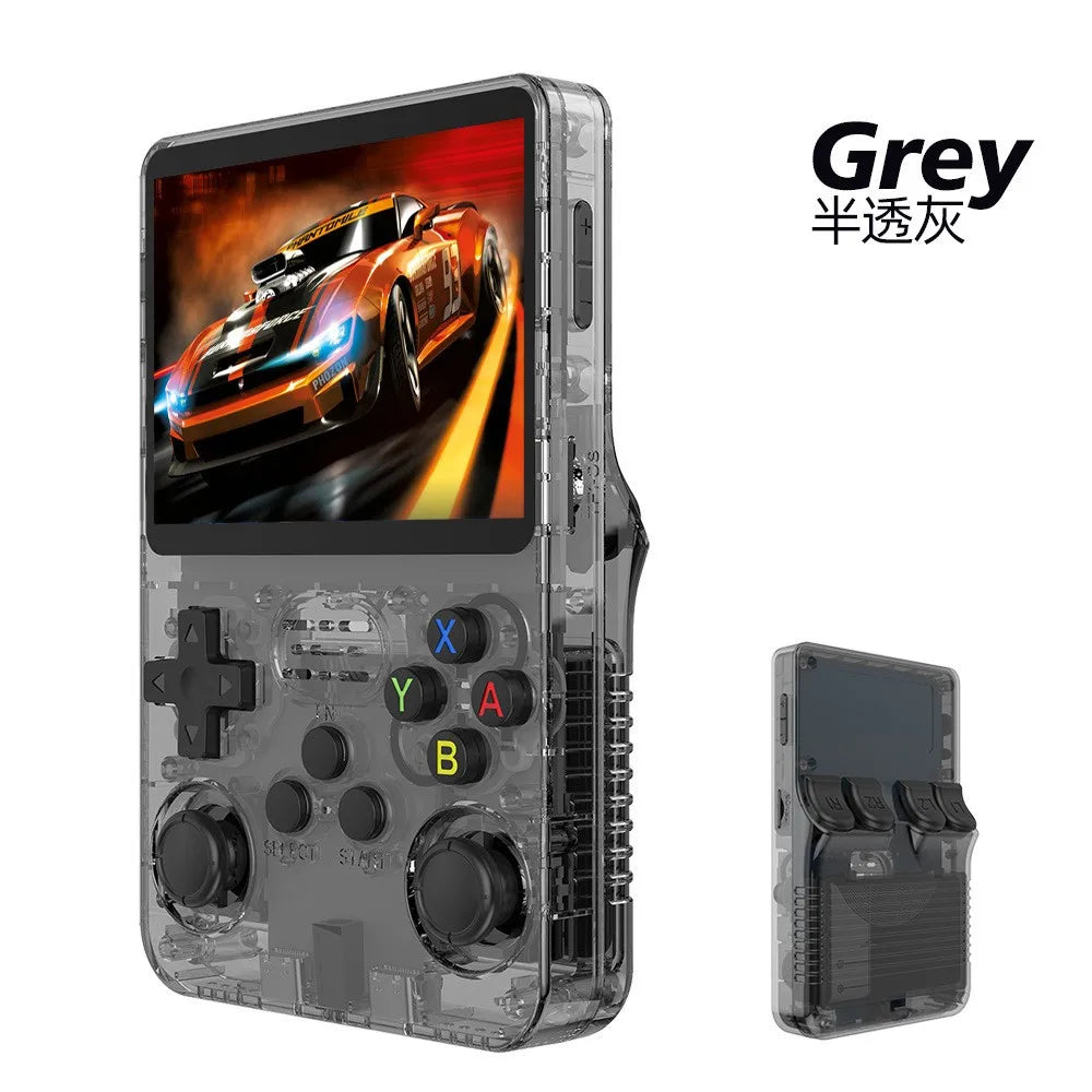 R36S Retro Handheld-Videospielkonsole ARKOS-System 3,5-Zoll-IPS-Bildschirm Klassischer tragbarer Pocket-Videoplayer 128G Spiele Junge Geschenk