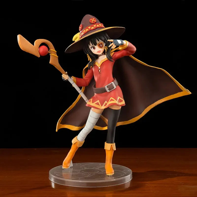 KonoSuba God's Blessing on this Wonderful World! Aqua Anime Girl Figure Megumin/Yunyun/Darkness Action Figure Model Doll Toys