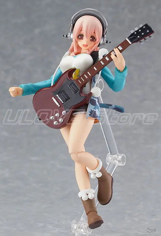 Original Max Factory Figma 169 SUPER SONICO Action Figure Model Toys Gifts Collection