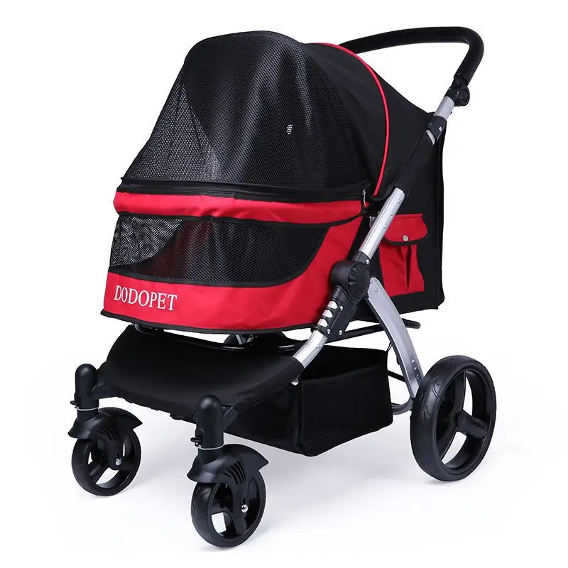 Foldable Dog Strollers 35KG Medium Luxury Dog Strollers Designer Cute Travel Outdoors Dogs Stroller Cheap Portable Pet Supplies