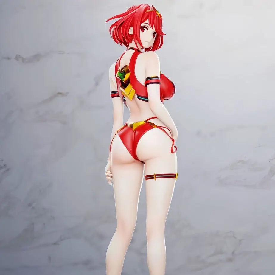Anime Figure Xenoblade Chronicles Pyra Mythra Swimsuit Pvc Collectible Model Desktop Decoration Ornament Gift For Anime