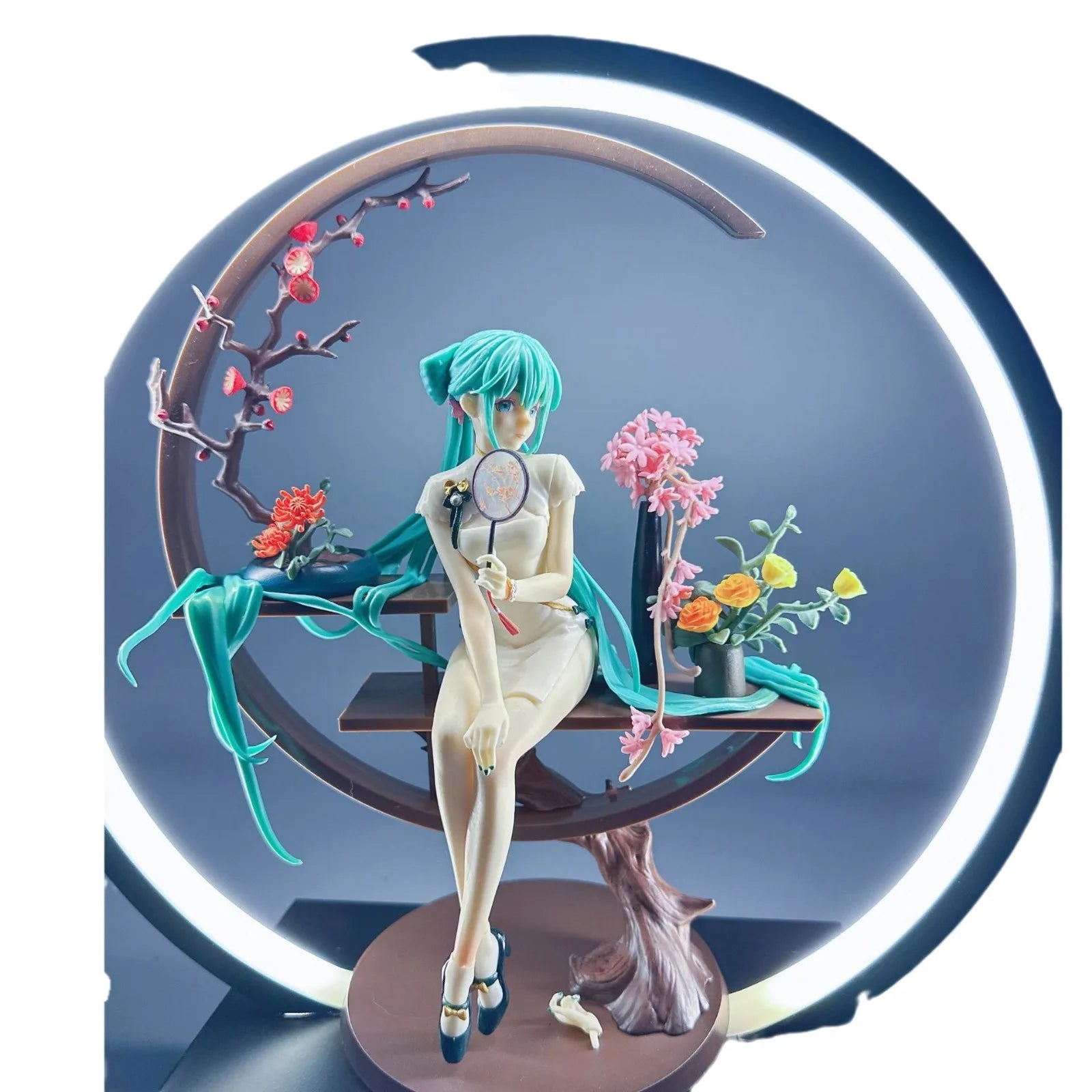 HATSUNE MIKU Anime Figure Cheongsam Miku Ancient Customs Statue Pvc Figurine Collectible Model Toys Birthday Gift