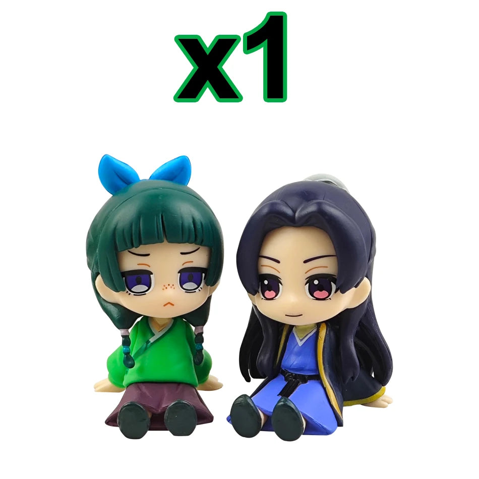 Q Version The Apothecary Diaries Maomao Jinshi Mini Figure Anime Periphery Kawaii Sitting Toys Desktop Car Ornaments Model Gifts