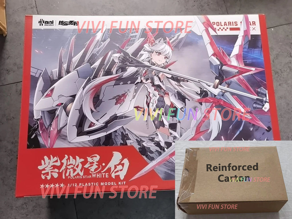 In Stock Animester POLARIS STAR WHITE Assembling Model Toys  1/12 Plastic Model Kit Nuclear Gold Reconstruction Snake girl