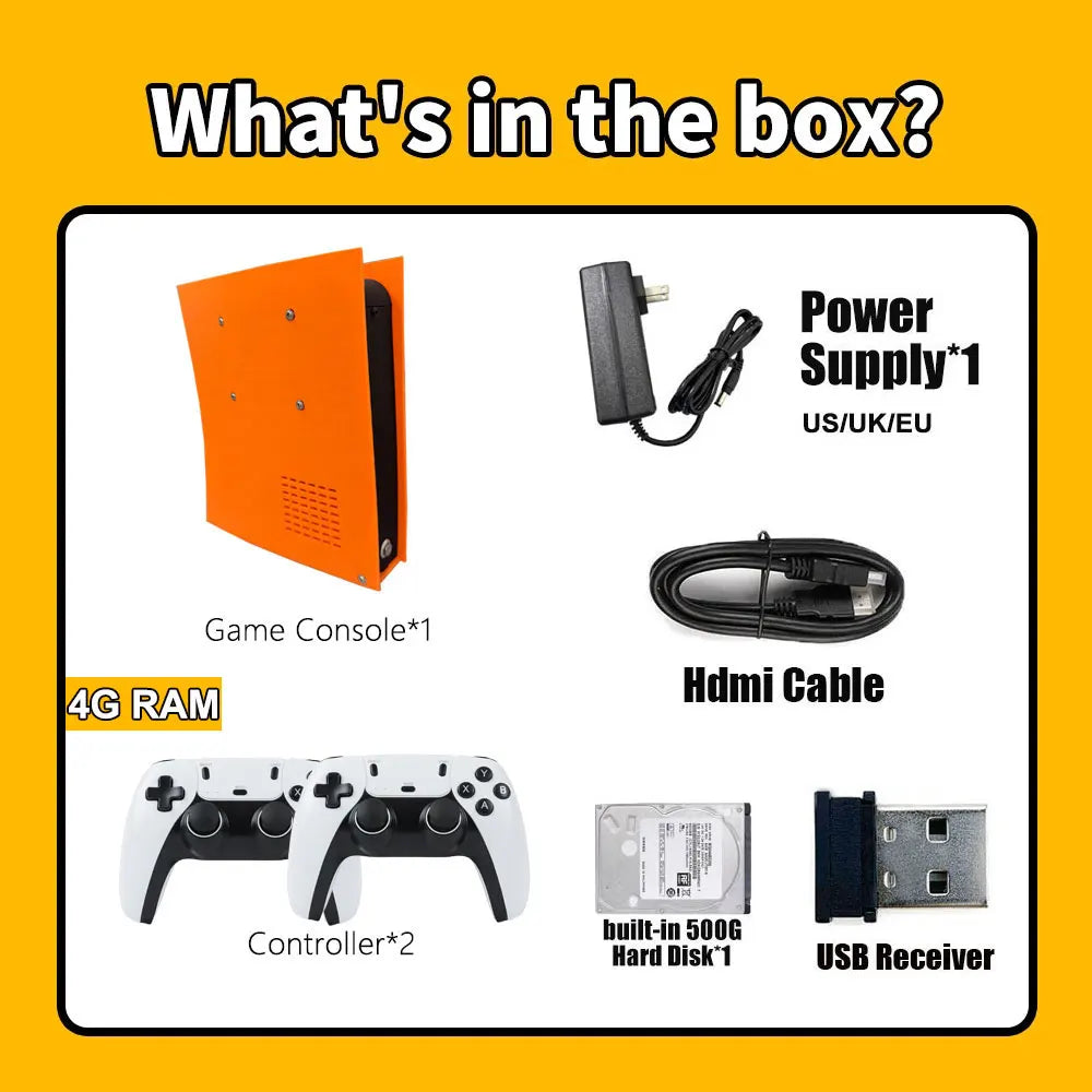 New M88 Retro Game Console 4K HD Built-in 85000+ Games 60+ Emulators for PS2 WII XBOX NGC SS N64 Up to 4 Controllers 4 Players