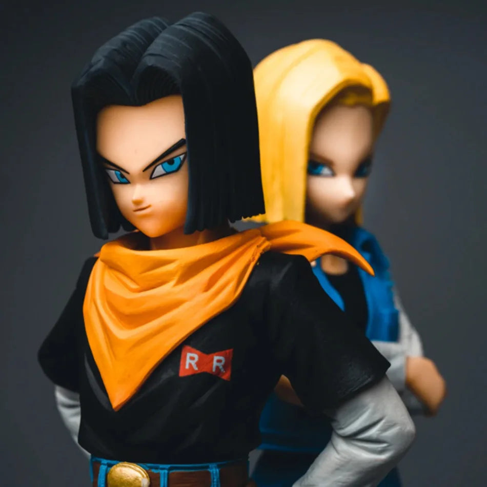 2026 24CM Dragon Ball Z Android 18 17 Anime Figure Action Figure Pvc Model Statue Collection Decoration Toy Ornaments Xmas Gifts